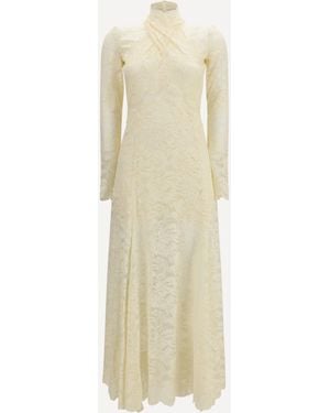 Rabanne Long Lace Dress - White