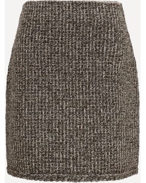 Fabiana Filippi Tweed Mini Skirt - Gray