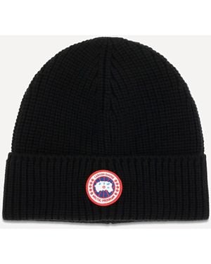 Canada Goose Rib Toque Merino Wool Beanie - Black