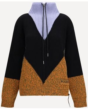 Marni M Wool And Cashmere Jacket - Blue