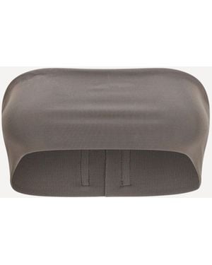Rick Owens Stretch Knit Bandeau Top - Grey
