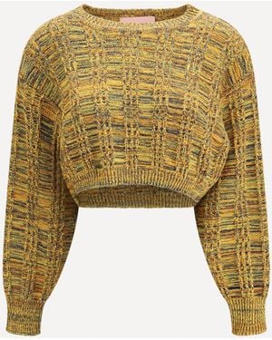 Kristina Ti Groove Crop Jumper - Green