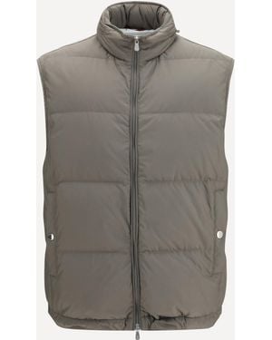 Brunello Cucinelli Sleeveless Padded Gilet - Gray