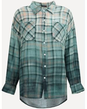 R13 Camicia Check - Verde