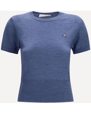Vivienne Westwood Bea Wool Top - Blue