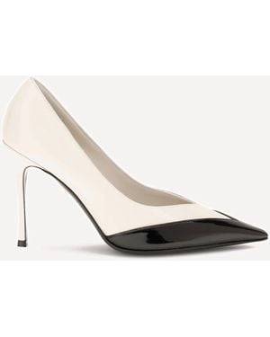 Ferragamo Two Tone Pumps - White
