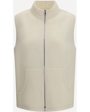 Rier Virgin Wool Vest - White