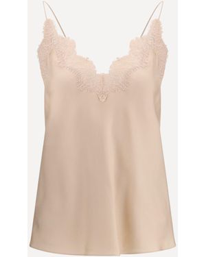 Rohe Silk Camisole With Lace Detailing - Natural