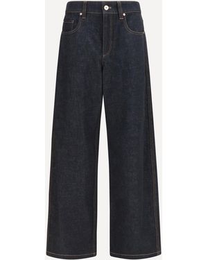 Brunello Cucinelli Straight-Leg Denim Jeans - Blue