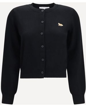 Maison Kitsuné Baby Fox Cardigan - Black