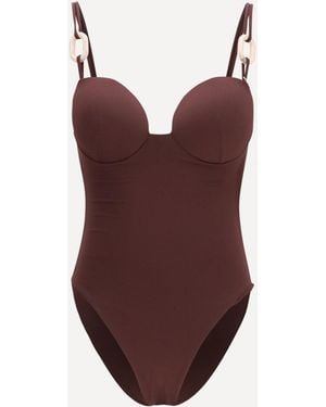 Magda Butrym Stretch Nylon One-Piece Swimsuit - Purple