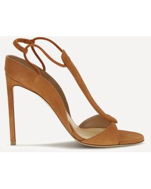 Francesco Russo R1S950 Suede Sandals - White