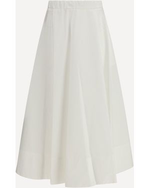 Cruna Long Full Skirt - White