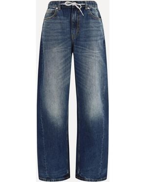 Alexander Wang Pantaloni Balloon Jogger Con Coulisse - Blu