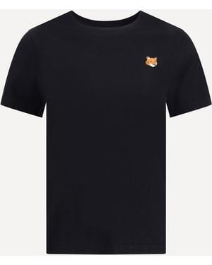 Maison Kitsuné Fox Head Regular T-Shirt - Black
