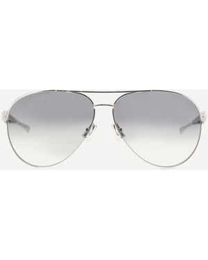 Bottega Veneta Aviator Sardine Sunglasses - Metallic