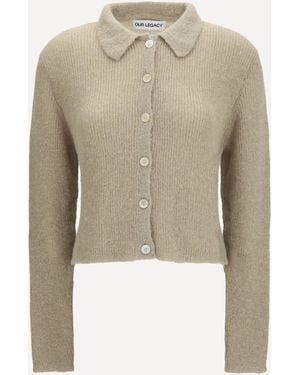 Our Legacy Polo Collar Sweater With Buttons - Natural