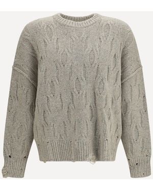 Represent Wool-Blend Crewneck Sweater - Gray