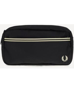Fred Perry Twin Tipped Webbing Shoulder Bag - Black