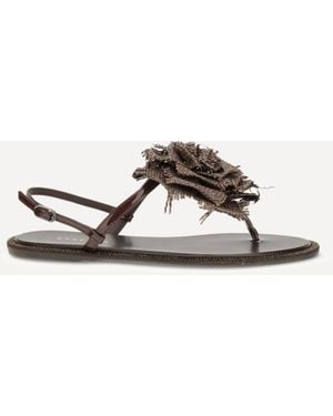 Le Silla Rose Sandals - White