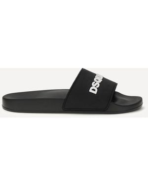 DSquared² Logo Slippers - White