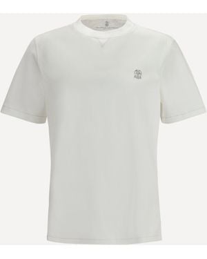 Brunello Cucinelli Cotton T-Shirt - White