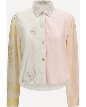 E.L.V. Denim E. L.V. Denim Emilie Embroidered Shirt - White