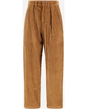 Kristina Ti Straight-Leg Corduroy Trousers - Natural
