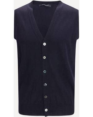 Aragona Cashmere Gilet - Blu