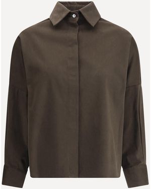Ella Oversized Shirt - Brown