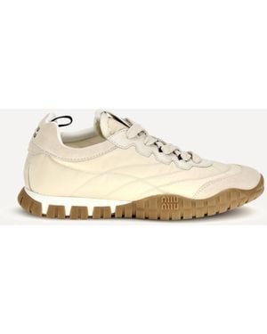 Miu Miu Tyre Sneakers - Natural