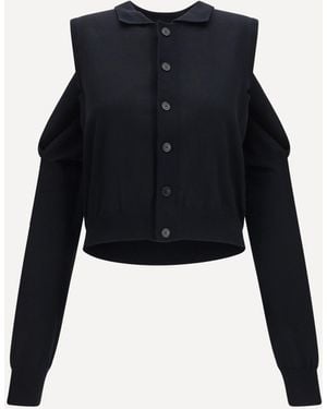 ALAINPAUL Cardigan Bolero - Blue