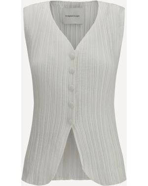 GONGDID DESIGN Wavy Vest - Grey