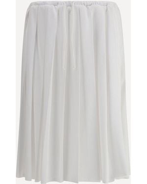 Prada Jersey Midi Skirt - White