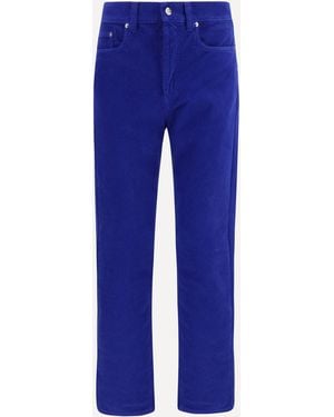 Versace Pantaloni A Gamba Dritta - Blu