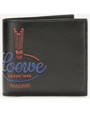 Loewe Crown Bifold Wallet - Black