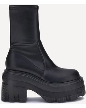 Casadei Faux Leather Ankle Boots - Blue