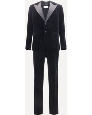 Ferragamo Velvet Tuxedo Suit - Blue