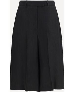 Lardini Straight-Leg Bermuda Shorts - Black