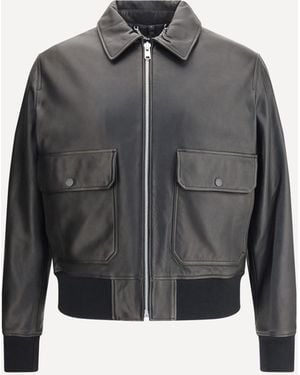 Belstaff Pilot Leather Jacket - Grey