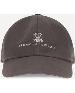 Brunello Cucinelli Logoed Baseball Hat - Brown