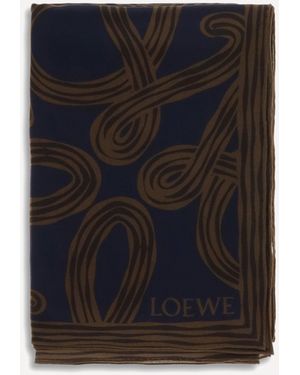 Loewe Silk Scarf By X Paula's Ibiza - Black