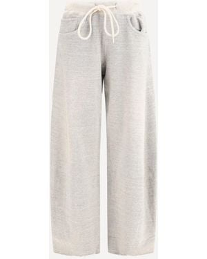 R13 Pantaloni Relaxed Con Pinces - Bianco