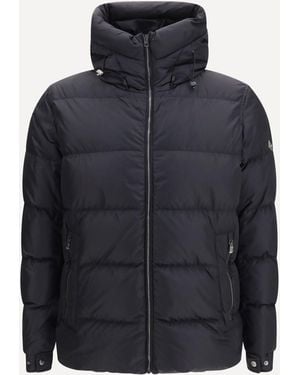 Herno Quilted Hooded Puffer Jacket - Blue