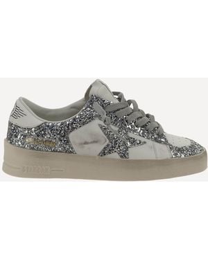 Golden Goose Leather Trainers - Grey