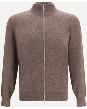 Brunello Cucinelli Cashmere Cardigan - Brown