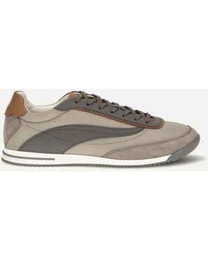 Brunello Cucinelli Lace-Up Suede Trainers - White