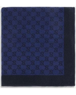 Gucci Gg Cotton Terry Towel - Blue