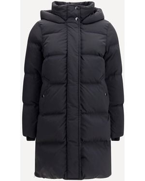 Woolrich Kelly Quilted Long Down Jacket - Blue