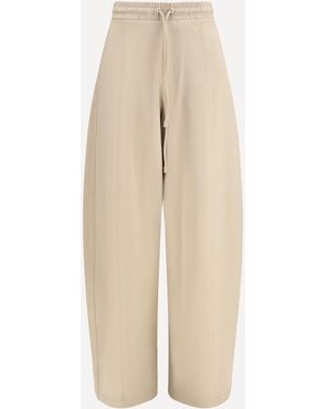 Max Mara Olmo Technical Cotton Jersey Pants - Natural